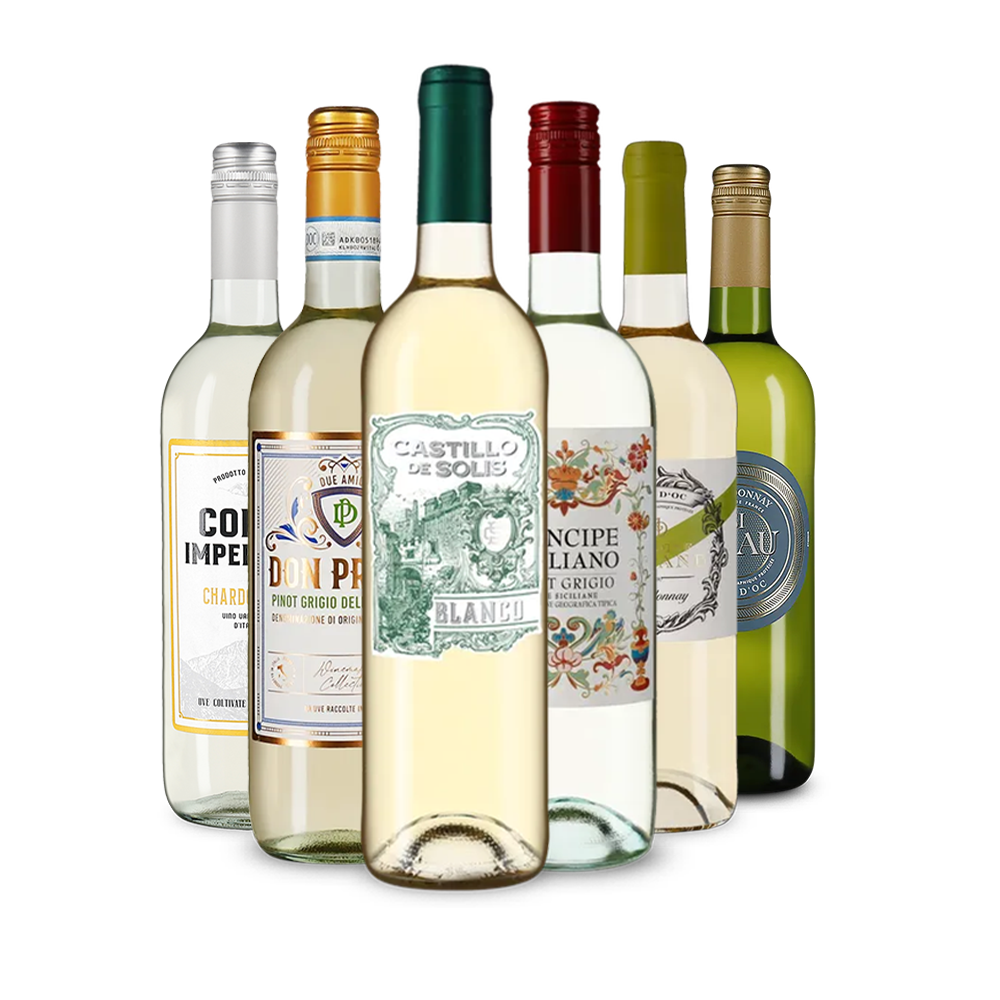 Selezione di vini bianchi dall'Europa – Gold