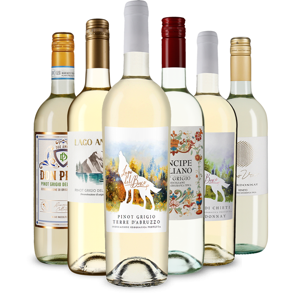 Selezione di vini bianchi italiani