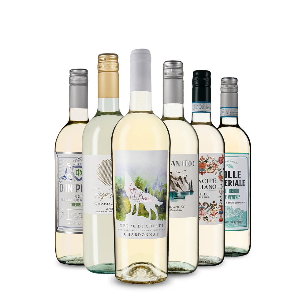 Selezione di vini bianchi italiani