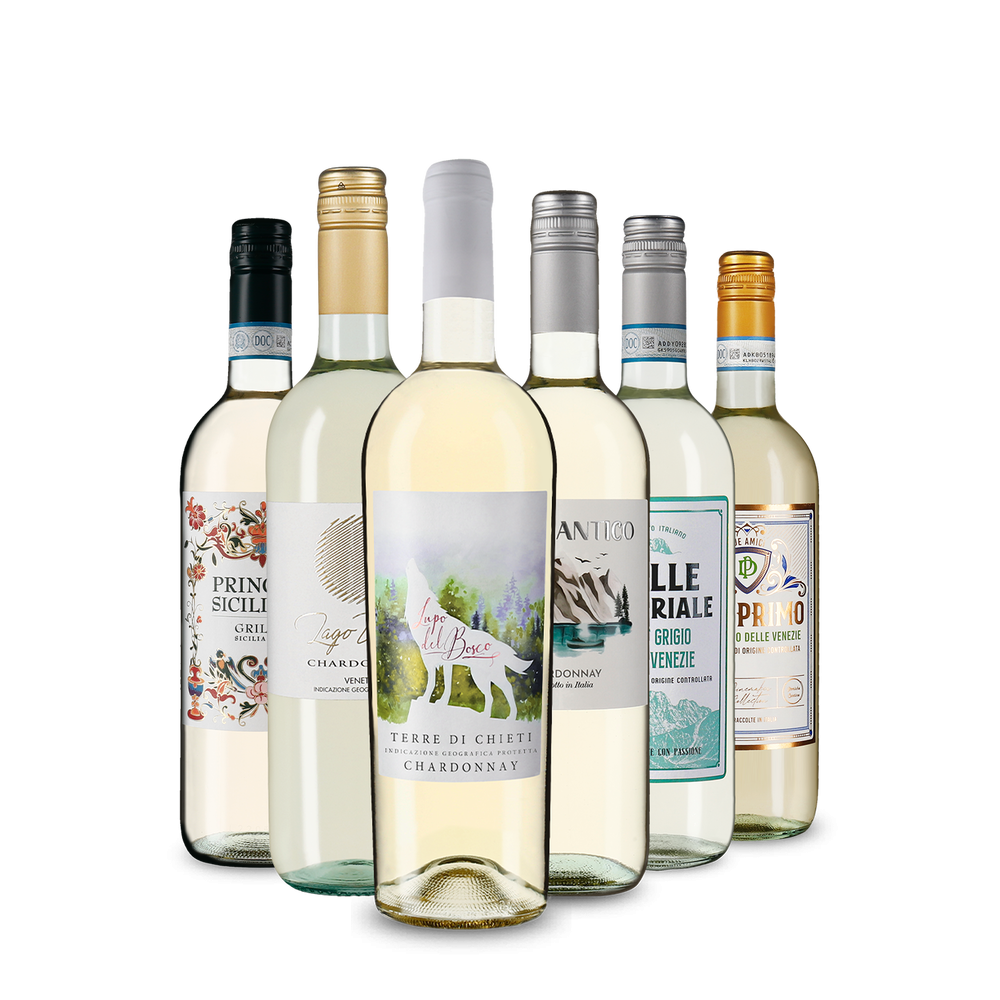 Selezione di vini bianchi italiani