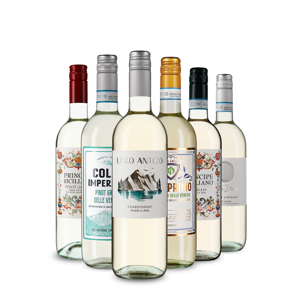 Selezione di vini bianchi italiani