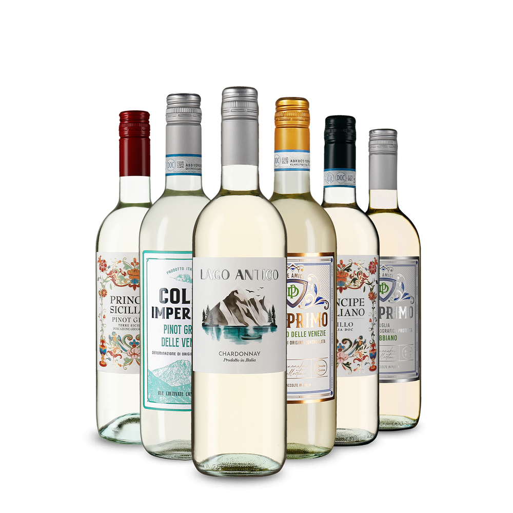 Selezione di vini bianchi italiani