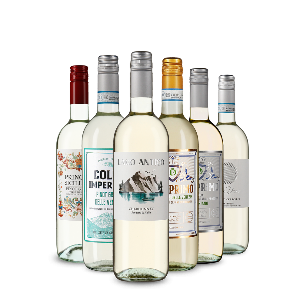 Selezione di vini bianchi italiani