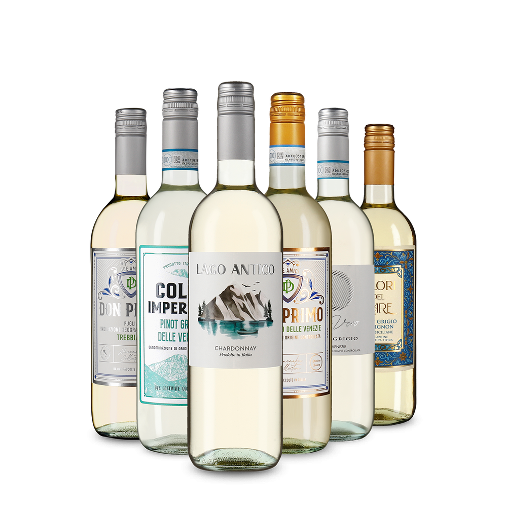 Selezione di vini bianchi italiani