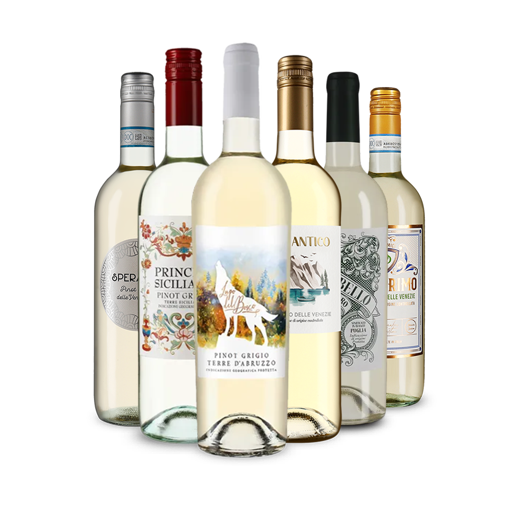 Selezione di vini bianchi italiani