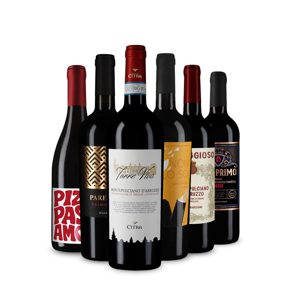 Selezione di vini rossi italiani