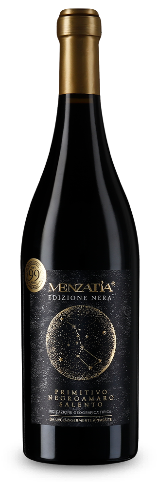 Menzatìa Primitivo Negroamaro Edizione nera 2022 – Gold