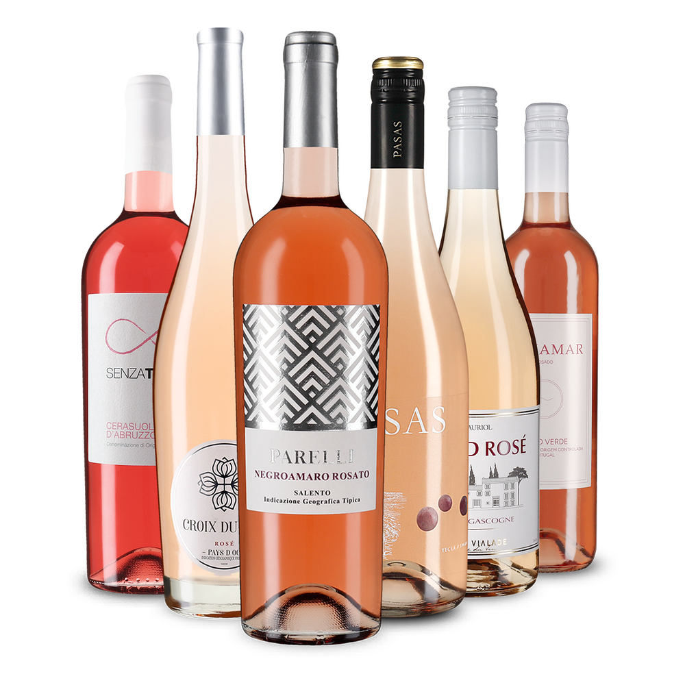 Pacchetto di vini rosati europei