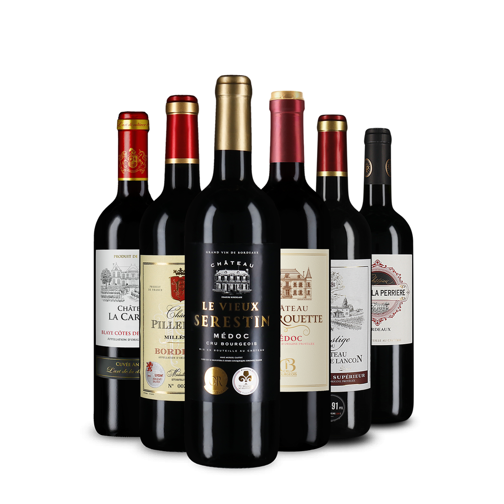 Selezione di vini rossi di Bordeaux – Gold