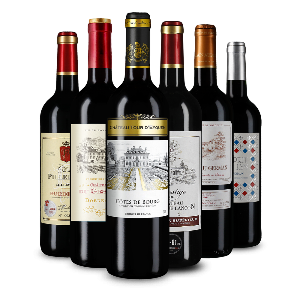 Selezione di vini rossi di Bordeaux