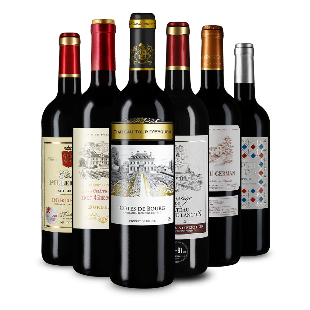 Selezione di vini rossi di Bordeaux