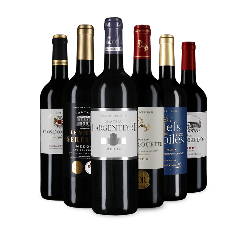 Selezione di vini rossi di Bordeaux – Gold