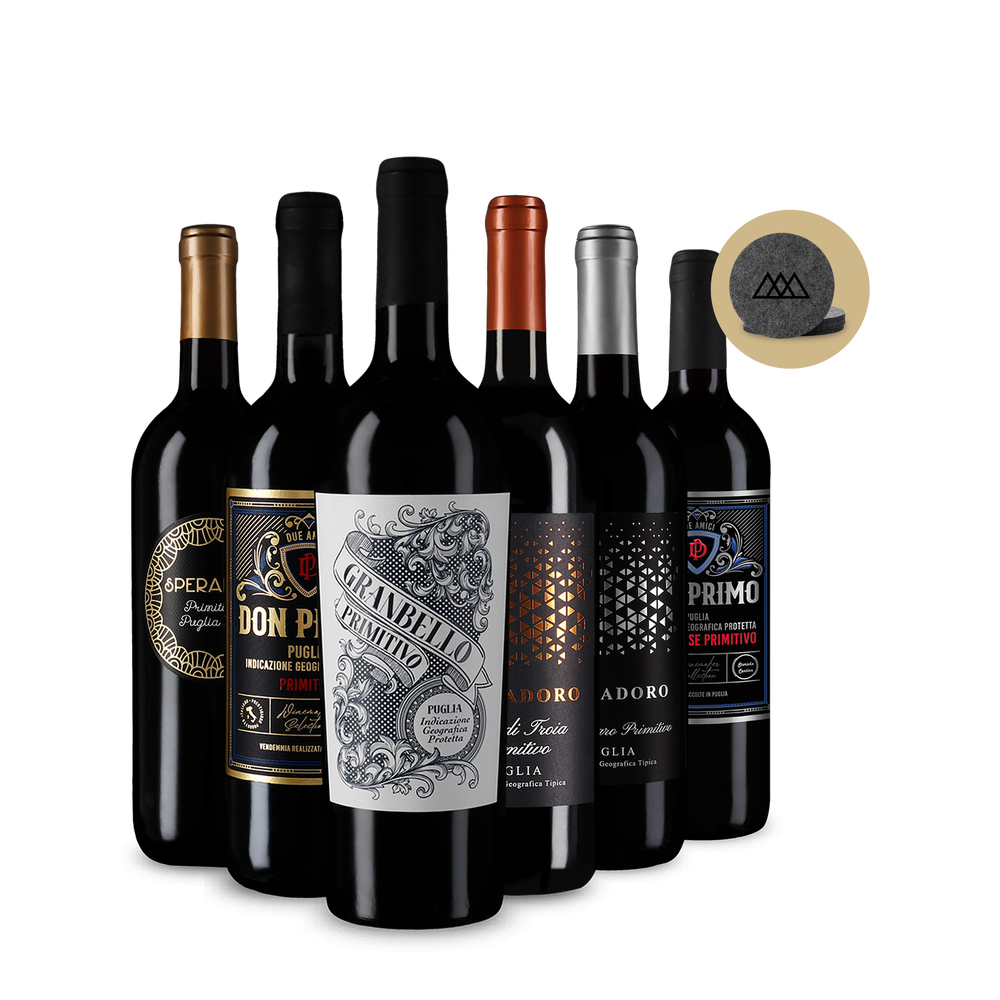Primitivo i migliori in pacco da 6 + 4 chiusure in acciaio inox
