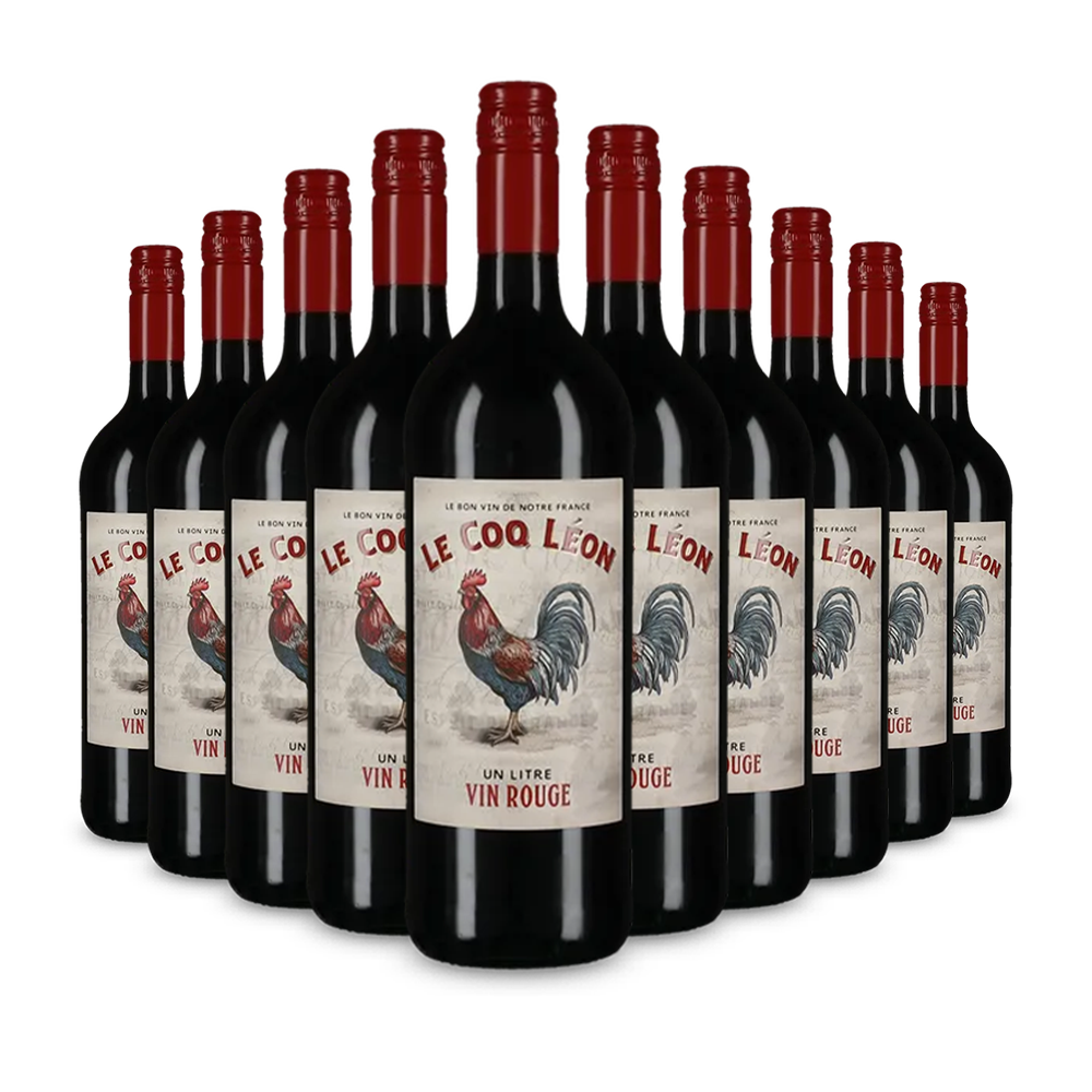 10 bottiglie Vin Rouge 1 L