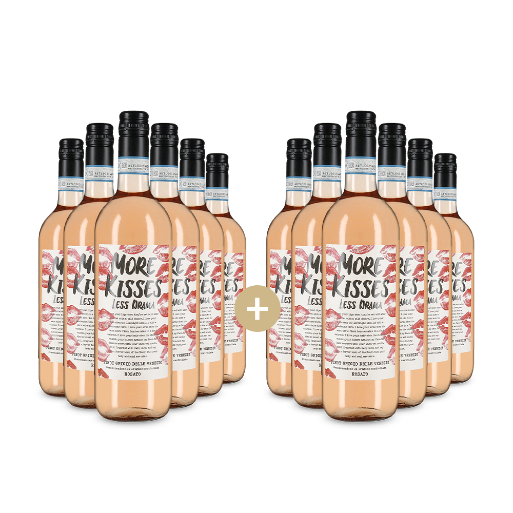 6+6 bottiglie Pinot Grigio delle Venezie Rosato 2024 – Gold