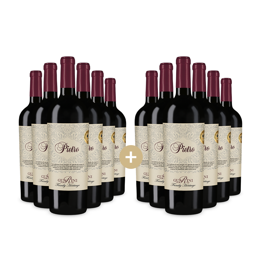 6+6 bottiglie Pietra Vino Rosso – Gold