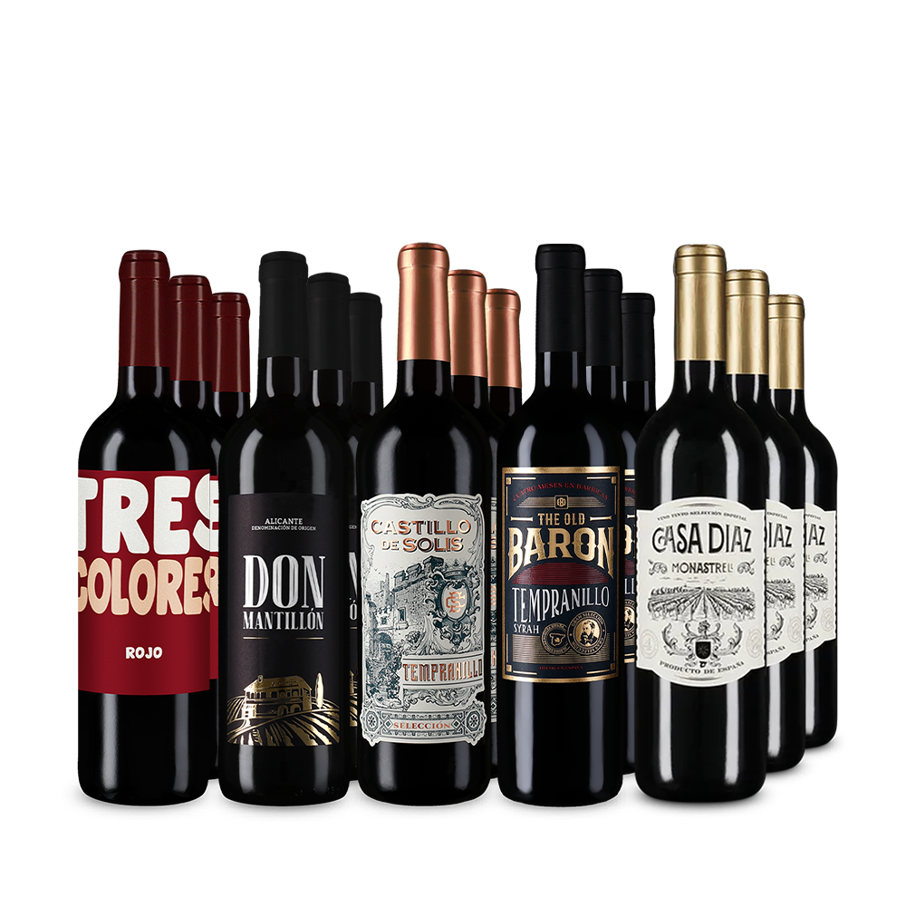 Vini rossi i migliori in pacco 5x3 – Gold