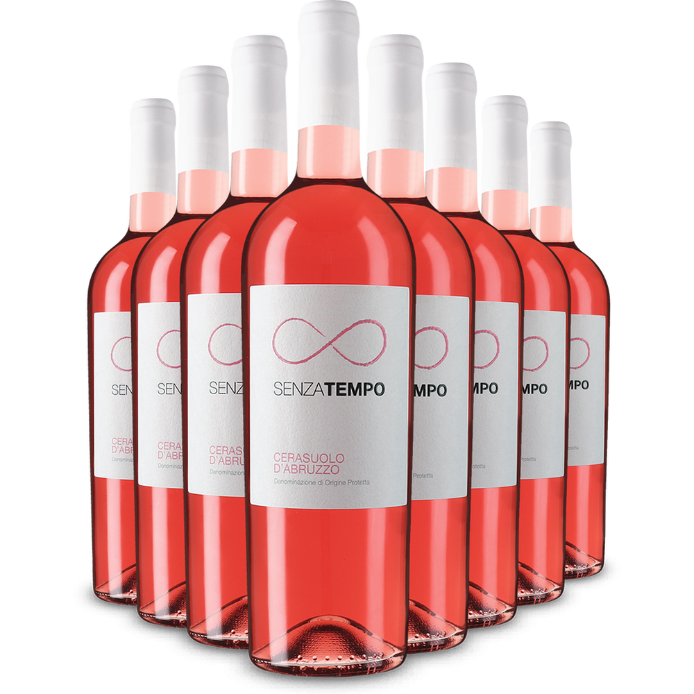 8 bottiglie Senza Tempo Cerasuolo d'Abruzzo rosato 2025 – Gold