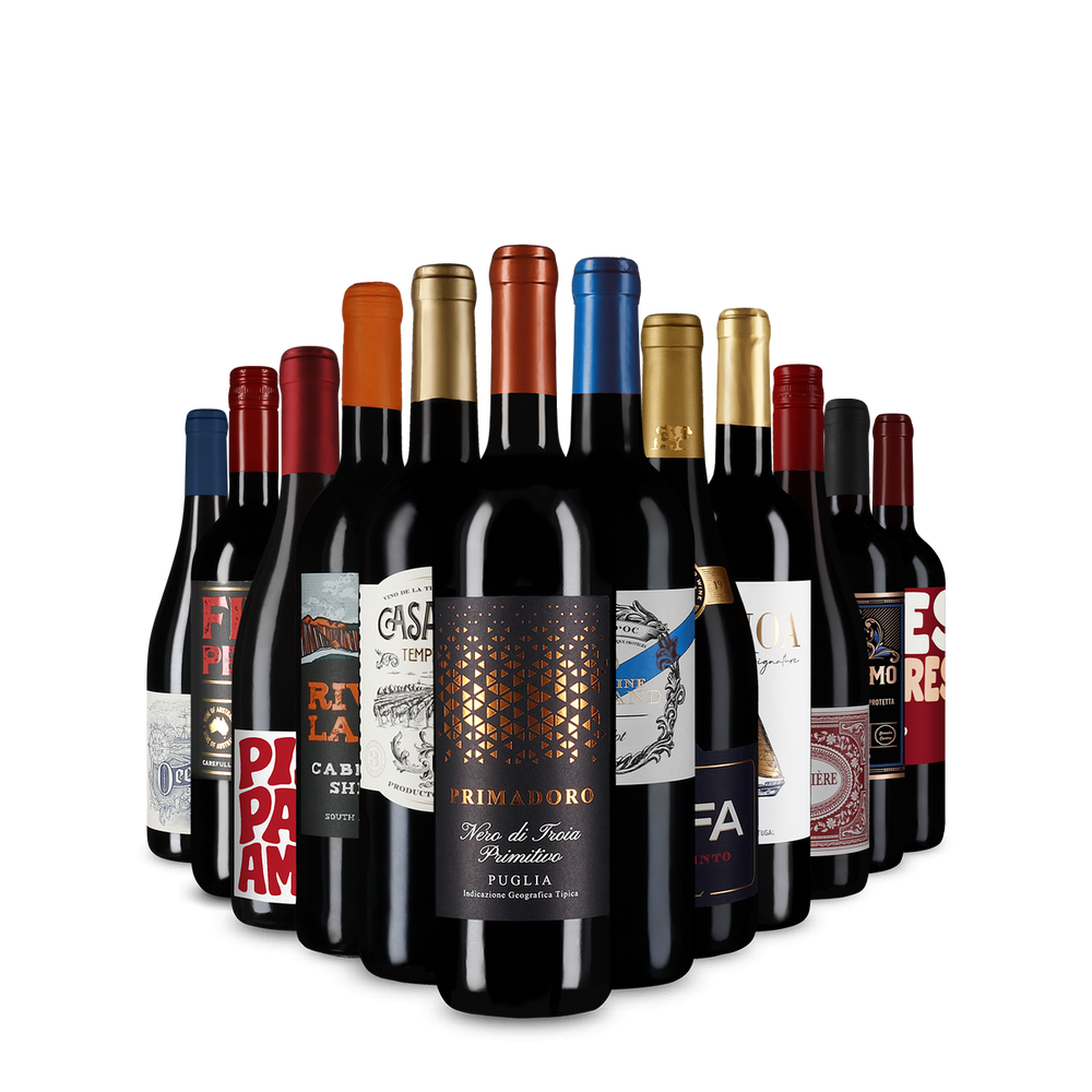 Vini pasquali: rossi in pacco da 12