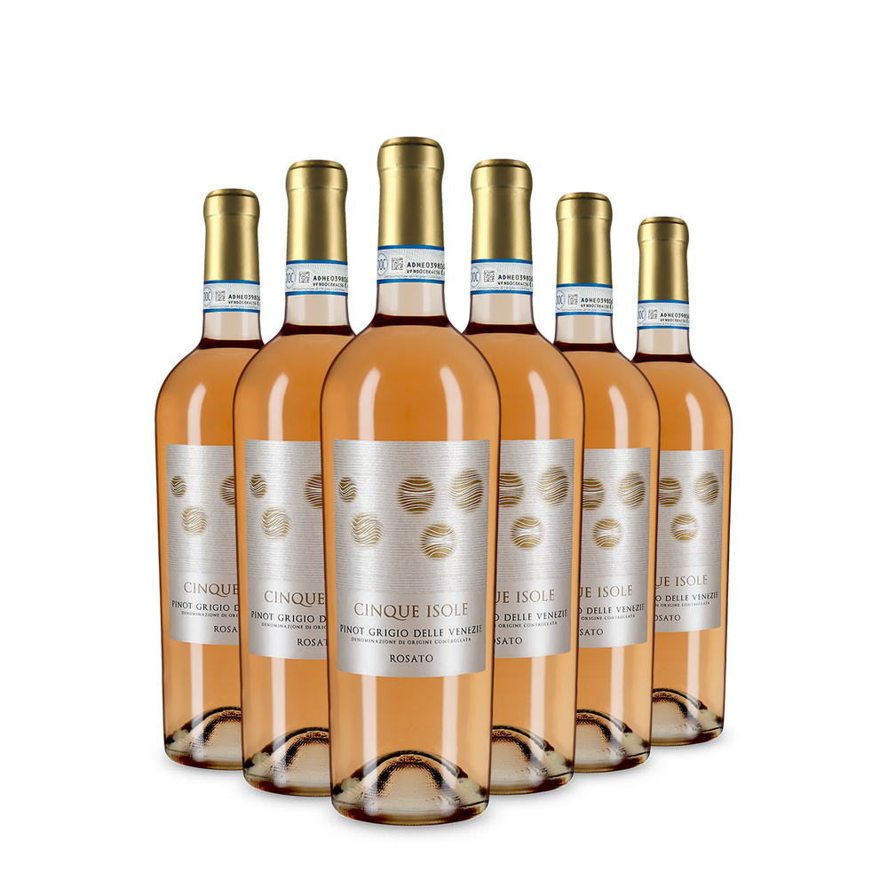 6 bottiglie Pinot Grigio rosato 2025