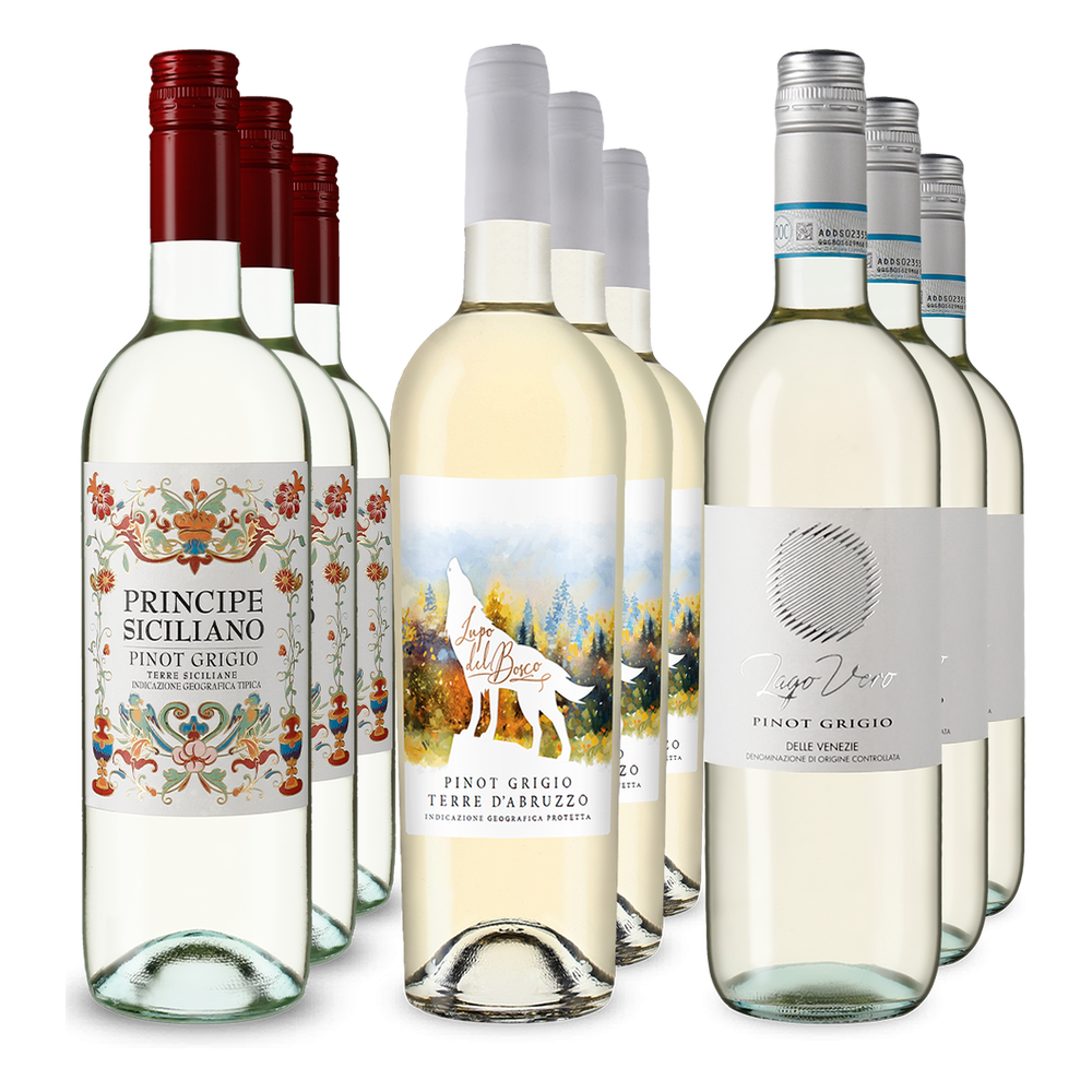 3x3 Viaggio nel Pinot Grigio attraverso tre regioni
