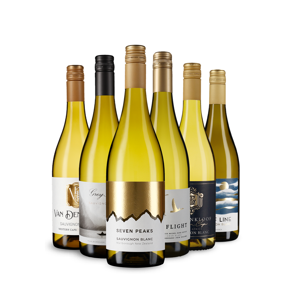 6x1 La varietà del Sauvignon Blanc dalla Nuova Zelanda e dal Sudafrica