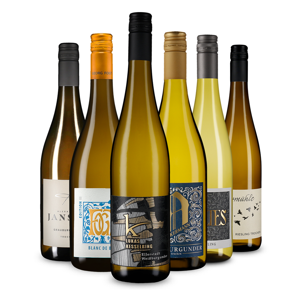 6x1 La varietà dei vini bianchi della Germania in confezione risparmio