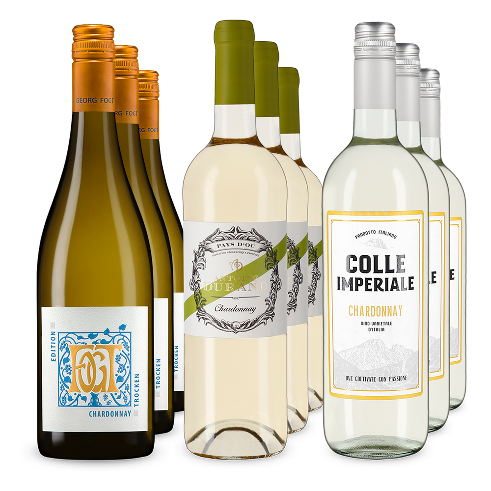 3x3 Trio di Chardonnay da tre Paesi