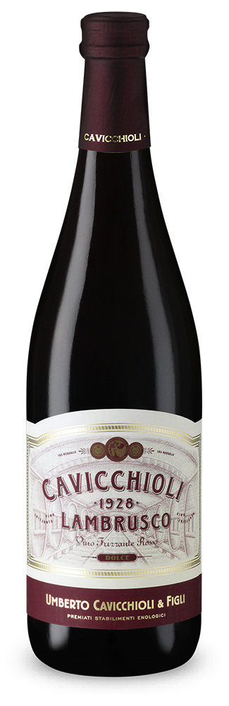 Lambrusco frizzante rosso dolce
