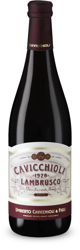Lambrusco frizzante rosso dolce